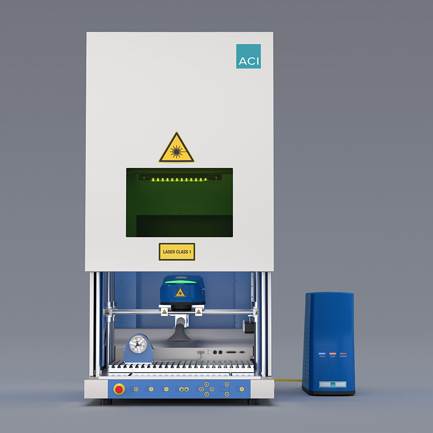 Laserstation Workstation Professional mit Faserlaser DFL Ventus Marker der Serie Economy Fiber
