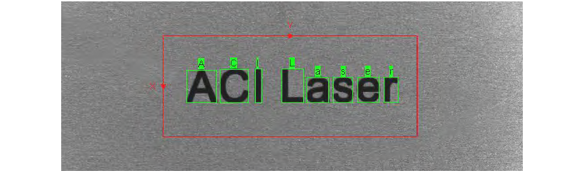 Ein Anwendungsgebiet von dem AOI Vision-System von ACI Laser ist die Zeichenerkennung OCR (Optical Character Recognition)