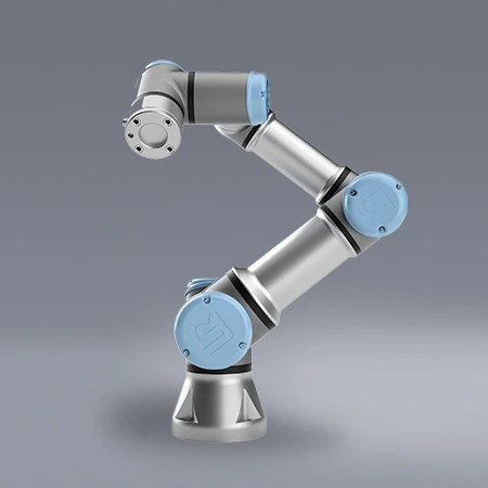 Brazo de un robot UR3e para marcado láser automatizado