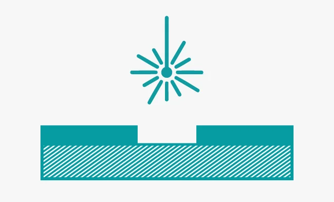 Farbabtrag oder Materialabtrag als Laserbeschriftungsmethode